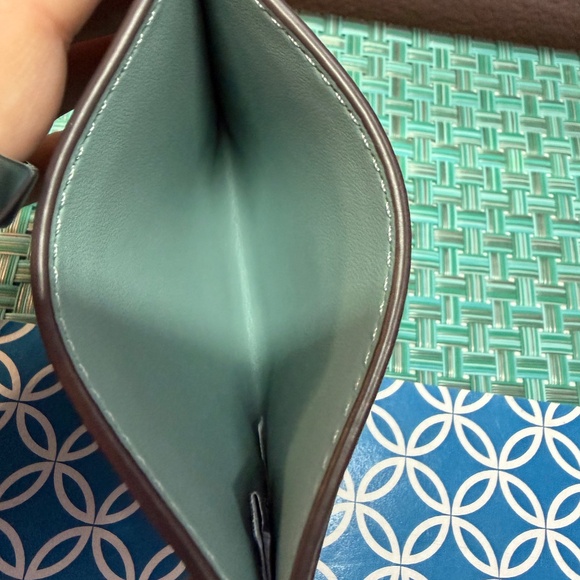 COACH Flat Card Case - Aquamarine - Picture 3 of 3